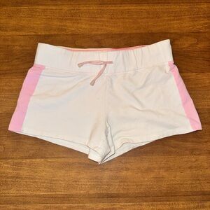 Nike Women’s Medium White Pink Side Stripe Short Athletic Shorts